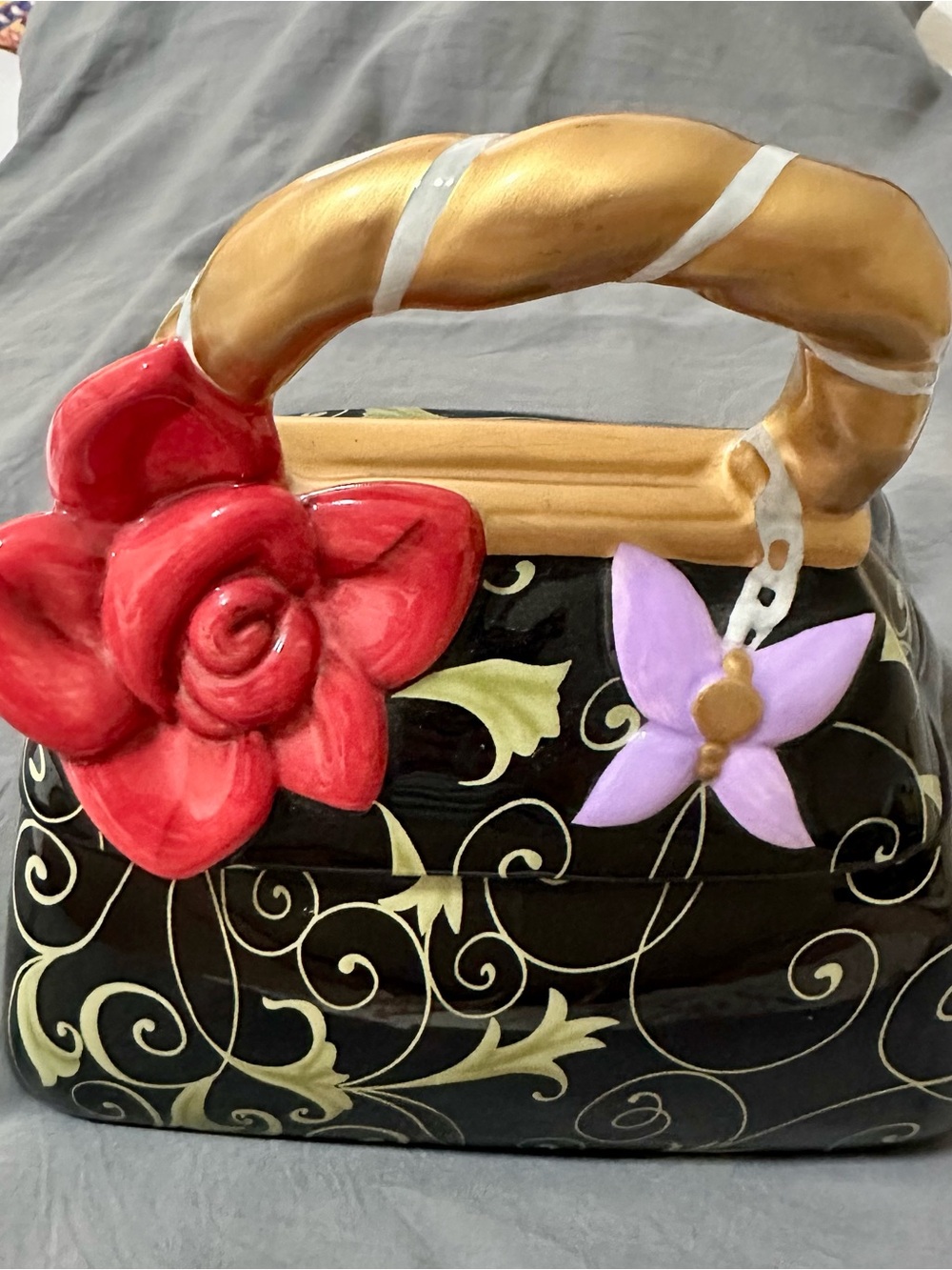 Vintage David’s Cookies Purse Cookie Jar